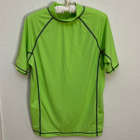 Lands' End Other - Lands' End Neon Green Rash Guard Swim Top Sun Shirt Bathing Suit Size XL 18 20